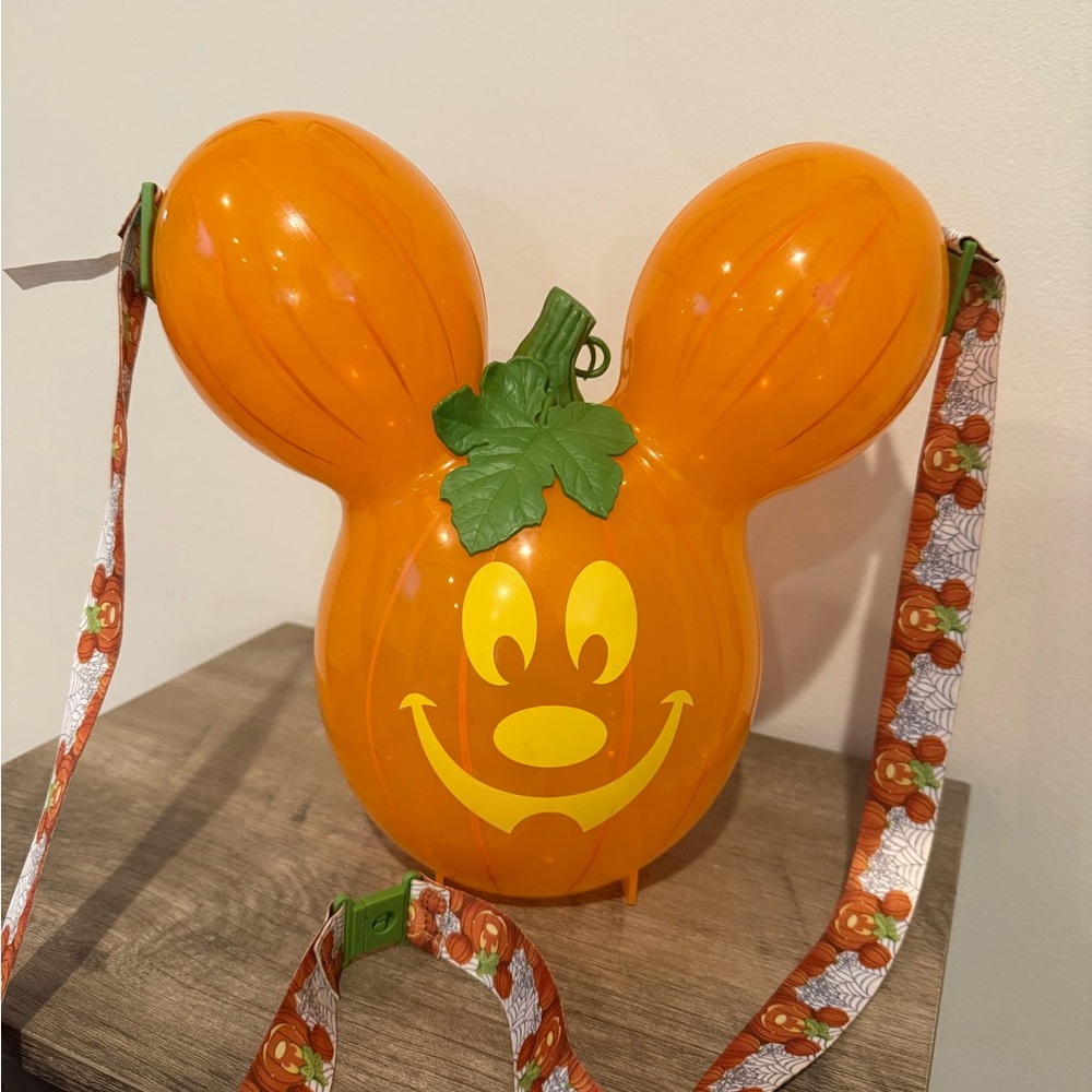 Orange Pumpkin Mickey Popcorn Bucket